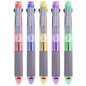 Manufacturer Wholesale Smooth Ballpoint <b>Pen</b> Plastic Multicolor Body with 4 <b>Color</b> Ink Custom Logo 0.5mm Writing Width Promotions - Product Image 2