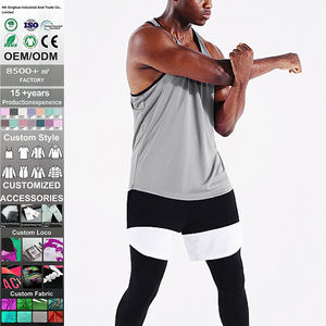 Débardeurs de sport pour hommes de qualité supérieure, respirants, à séchage rapide, coupe ample, décontractés, personnalisables avec logo, pour la course à pied, l'exercice, la salle de sport - Product Image 1