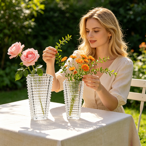 <span class=keywords><strong>Vase</strong></span> en verre cristal rectangulaire de style moderne et luxueux, élément décoratif élégant pour salon, salle à manger, table, <span class=keywords><strong>vase</strong></span> de table - Product Image 4
