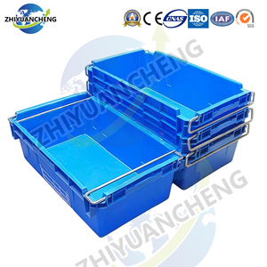 Boîte solide en plastique empilable perforée et emboîtable pour <span class=keywords><strong>le</strong></span> stockage et la distribution en magasin et en entrepôt de supermarché - Product Image 3