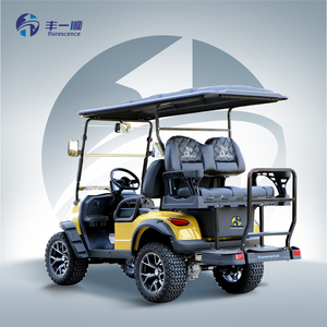 Orange Cheap <strong>Second</strong> <strong>Hand</strong> Utility Lightweight Follow Behind 4 Seats Electric Power Manufacturers <strong>Golf</strong> <strong>Carts</strong> for Sale - Product Image 2