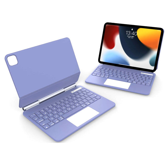 New Wireless Keyboard Case for iPad Pro 11 iPad Air 5th/4th Generation Floating Cantilever Stand Precision Multi-Touch Trackpad