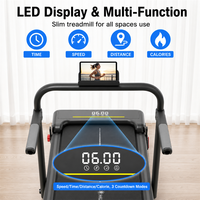 Tapis de marche électrique ultra-plat Cardio Power First avec inclinaison manuelle pour le bureau