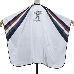 Waterproof High Quality Fabric Disposable Barber Cape Accepted Custom Logo For Cutting capes