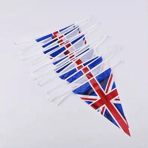 Wholesale Bunting <b>Flag</b> Custom Design Triangular British England UK Pennant String <b>Flags</b> - Product Image 4
