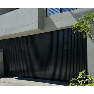 <span class=keywords><strong>Prix</strong></span> de gros Grille moderne à lattes affleurante Moteur automatique pour porte de garage en aluminium noir pour maison - Product Image 1