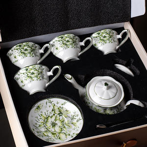Original Français Vintage Style Mary Thé Tasse Soucoupe Ensemble Pastorale Porcelaine Céramique Après-Midi Thé Théière Coffret Cadeau pour Nourriture - Product Image 1