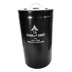 Condensador electrolítico de aluminio, Terminal de tornillo estándar de 200V33000uF 2000H 85deg 20% 76x170mm, TAL333M76170SVA
