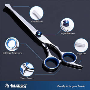 Ciseaux de toilettage pour animaux de compagnie, ensemble de 6 pièces, outils multifonctionnels en acier inoxydable pour couper les poils de chien, avec peigne et étui - Product Image 2