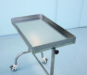 병원용 높이 조절 가능 스테인리스 스틸 수술용 마요 테이블 스테인리스 스틸 이동식 의료 카트 - Product Image 5