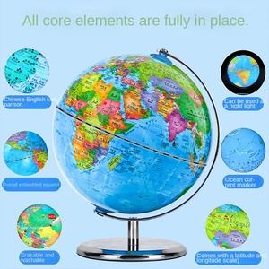 Globo Terráqueo Inteligente de Plástico Versión 2025, con Regiones Administrativas y Geografía, Impresión de Alta Definición, Borrable y Escribible, para Enseñanza - Product Image 4