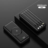 Cargador Inalámbrico HYTO 2026, Bancos de Energía para iPhone, Samsung, Xiaomi, 20000 mAh, 30000 mAh, Cables Integrados, Banco de Energía 4 en 1