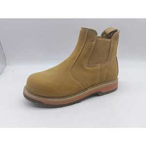 Botas de Seguridad de Invierno de Alta Calidad, Estilo Occidental, Corte Medio, con Puntera de Acero Anti-Impactos, Transpirables, de Cuero Suave, Tipo <span class=keywords><strong>Chelsea</strong></span> - Product Image 2