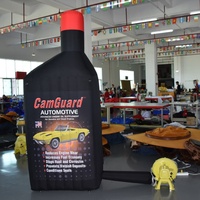 Replika Botol Oli Mesin CamGuard Tiup Raksasa Kustom - Display Iklan Bermerek untuk Promosi Produk Otomotif/Kelautan