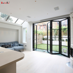 Griglie per <span class=keywords><strong>porte</strong></span> da <span class=keywords><strong>12</strong></span> piedi Patio <span class=keywords><strong>porte</strong></span> esterne Bifold doppio vetro temperato, griglia per <span class=keywords><strong>porte</strong></span> pieghevoli in alluminio da cortile - Product Image 1