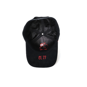 Gorro de Diseño de Lujo Rojo con Bordado 3D de Letras Personalizadas, Diseño 'El Mundo Es Tuyo', Logotipo Personalizado, Forro de Satén, Gorra de Béisbol con Base de Gamuza - Product Image 2
