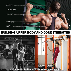 ใช้สำหรับการออกกำลังกายแบบดึงขึ้นพร้อมกับการฝึกความแข็งแรงเสริมและอุปกรณ์ออกกำลังกายที่ปรับความสูงได้ - Product Image 5