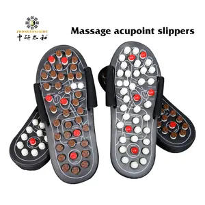 Giày Massage Trị Liệu Chân Điểm Châm Cứu Trong Nhà Cho Nam Giới Phụ Nữ Dép Bấm Huyệt Chống Trượt Dép Bấm Huyệt