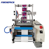 Machine d'étiquetage adhésive semi-automatique électrique à grande vitesse pour bouteilles de vin en plastique ou en verre de 10 ml/20 ml/50 ml/100 ml/300 ml/500 ml