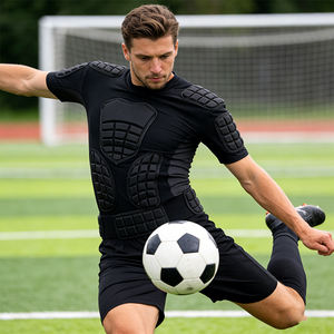 Camiseta de Protección Contra Impactos para Hombre, con Relleno en el Pecho para Fútbol, Esquí, Ciclismo, Deportes al Aire Libre, Protectores de Hombros - Product Image 5