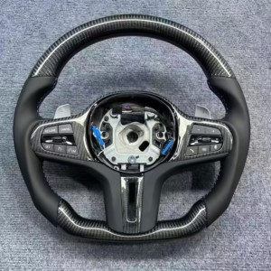 Volante de Fibra de Carbono Real para <span class=keywords><strong>BMW</strong></span> <span class=keywords><strong>E90</strong></span> E92 E93 320i 325i 330i 335i <span class=keywords><strong>330d</strong></span> 2006-2012, Volante Deportivo de Alta Calidad, Estilo Personalizado - Product Image 5