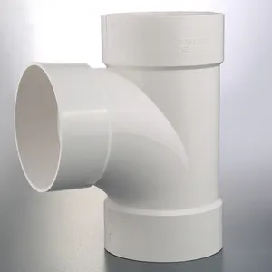 Large scale factory production custom size DWV tee 4 inch plastic pipe fittings set