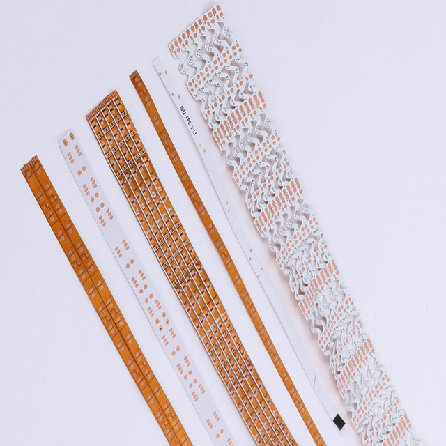 High Speed Signal Flex Wire Long Gold Fingers 0.08mm PI Film Flexible Cable FPC with for Portable Bar Type LCD Display Screen