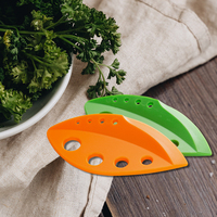 Handige professionele bladvormige BPA-vrije handmatige 8-gaats plastic kruidenschiller/snijder/kruidenstripper voor keuken en thuis koken