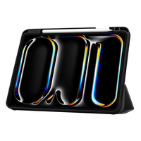 Étui pour tablette hybride TPU PU pour iPad Pro 13 2024 étui universel en cuir avec fente pour crayon