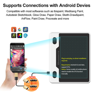 Commercio all'ingrosso 10 lune T503 disegno elettronico tavoletta grafica pad con penna digitale tablet per designer di animazione artisti - Product Image 2