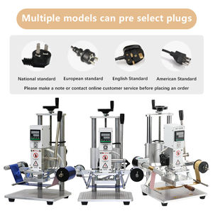 آلة ضغط حراري للنقش على الجلد WT-90SE، آلة ختم حراري رقمية يدوية صغيرة للخشب والبلاستيك والورق، لطباعة الشعارات المخصصة - Product Image 5