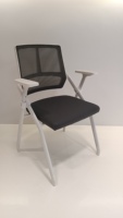 Chaise pliante de formation pour salle de classe, chaise de conférence en maille avec tableau d'écriture intégré, chaise de bureau pour réunion