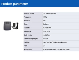Dispositivo di Disattivazione Etichette EAS AM System, Attivatore/Disattivatore per Etichette Morbide EAS 58khz - Product Image 2