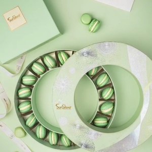Sunshine Wholesale Luxury High Quality Paper Macaron Packaging Food <b>Gift</b> Box With Custom Logo Printed Round Paper Tube <b>Boxes</b> - Product Image 1