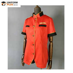 Conception de coût de chasseur de portier de restaurant d'hôtel d'OEM fait sur commande pour l'uniforme de personnel d'hôtel - Product Image 1