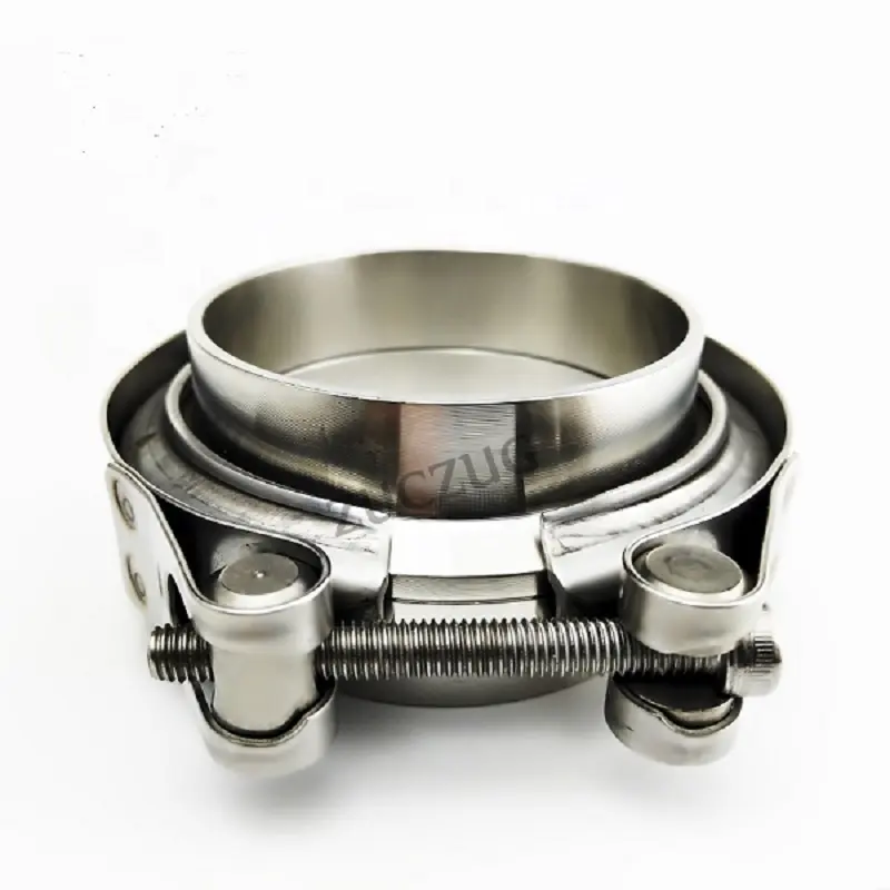 2.5inch 3.0inch ss304 quick open v band clamp male female flange flat flange kit exhaust pipe clamp