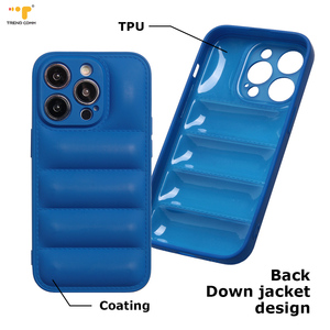 Étui de téléphone en coton 3D TPU Down Jacket <span class=keywords><strong>North</strong></span> <span class=keywords><strong>Face</strong></span> pour iPhone 14 13 12 Pro 11 Promax XS, protection antichoc pour téléphone - Product Image 2