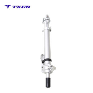 Zhihangda 8 Potence de vélo télescopique à rotation droite à dégagement rapide filetée ZHD-YW9 25.4x65mm Trou inférieur 38.1x265mm Sablée à la finition fine - Product Image 1