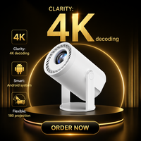 Proyektor Mini Android Portabel LCD HD 720P Proyektor Home Theater dengan WiFi