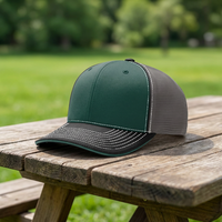 Casquette ajustée Richardson 172 Pulse Style à 6 panneaux avec visière légèrement incurvée, en maille sport, avec logo brodé personnalisé, style trucker