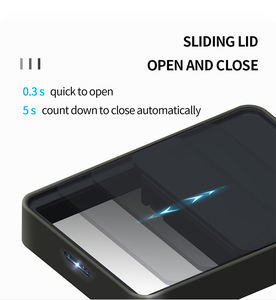 Cubo de basura deslizante con Sensor plateado de 50L, función de ozono de acero inoxidable, cubo de basura Rectangular inteligente para cocina interior - Product Image 3