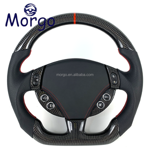 Accesorios para Autos <span class=keywords><strong>Maserati</strong></span> Grancabrio Granturismo <span class=keywords><strong>Gran</strong></span> Turismo <span class=keywords><strong>Gran</strong></span> Cabrio Quattroporte GT GC GTS Volante de Fibra de Carbono - Product Image 1