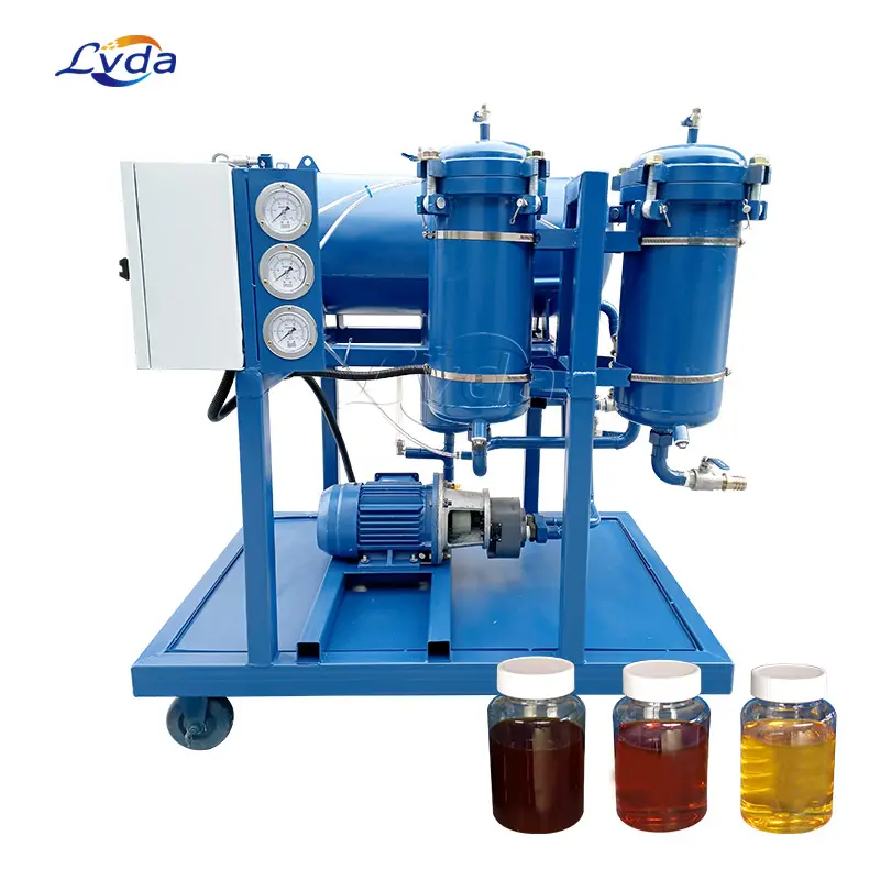 Multi function coalescence water dehydration hydraulic oil filter machine