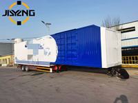 Semi-remorque squelette extensible à 3 essieux, 20-40 pieds, 50 tonnes, pour transport de conteneurs portuaires