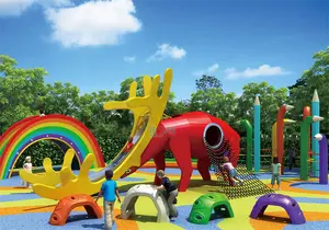 Professional Amusement Equipment Children Outdoor Playground Equipment With Slide