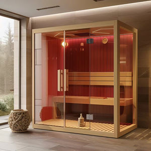 Sauna <span class=keywords><strong>de</strong></span> alta calidad al aire libre vapor <span class=keywords><strong>cedro</strong></span> huamman baño <span class=keywords><strong>de</strong></span> vapor Cryo jacuzzier sauna constructor Palacio temperatura constante chimenea - Product Image 3