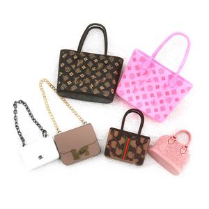 シミュレーションミニハンドバッグ、クリエイティブなケーキデコレーション用、新着、漫画風ラバーカラビナキーホルダー（バッグ用） - Product Image 3