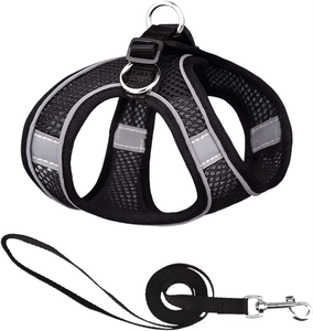 सुपर लुभावनी जाल के साथ समायोज्य पिल्ला बनियान, बाहरी चलने के लिए परावर्तक नो-पुल पालतू हार्नेस - Product Image 2