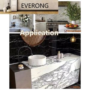 Dalles de marbre gris Emperador Herms certifiées CE Wanli Stone - Design graphique moderne poli, épaisseur personnalisable, garantie 3 ans - Product Image 4