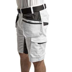 BLAKLADER - 109913301098C56 <b>Painters</b> shorts with stretch <b>White</b>/Dark grey - EAN 7330509659168 WORK TROUSERS WORK SHORTS - Product Image 4